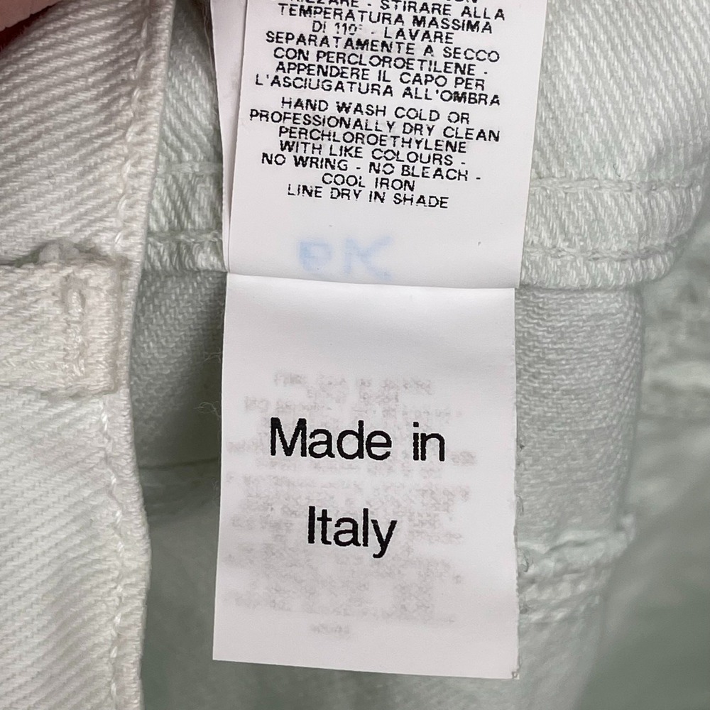 Philosophy Di Lorenzo Serafini Womens 4 Light Mint Green Denim Jean Mid Rise Y2K - Picture 13 of 16